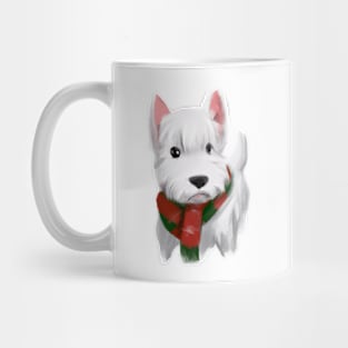 Cute West Highland White Terrier Drawing Mug